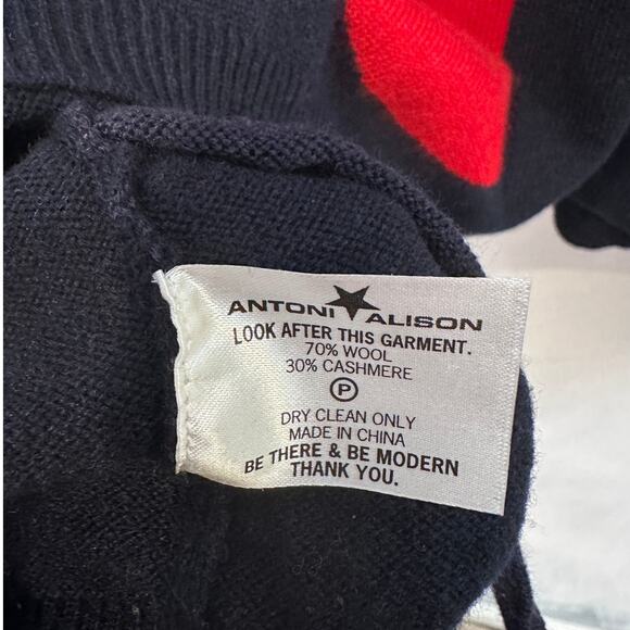 Antoni & Alison Black & Red polka dot sweater size 8 - Picture 4 of 7